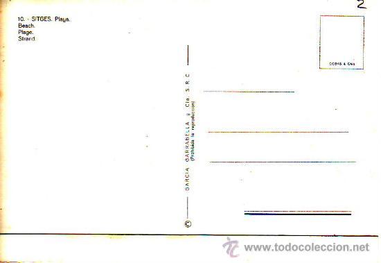 Postales: 10 sitges - playa - Foto 2