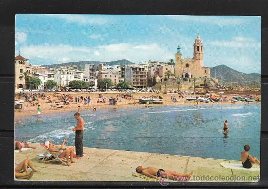 Postales: 520.- SITGES. SOLARIUM E IGLESIA - Foto 1