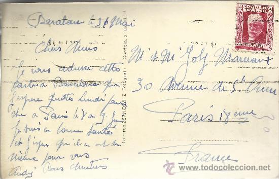 Postales: BARCELONA MONUMENTO A COLON ESCRITA - Foto 2