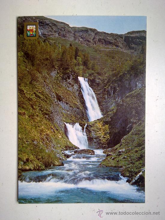 Postales: postal, pirineu catala, rio barrados, escudo de oro n&ordm; 216, sin circular