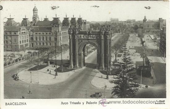 Postales: BARCELONA ARCO DEL TRIUNFO SIN CIRCULAR - Foto 1