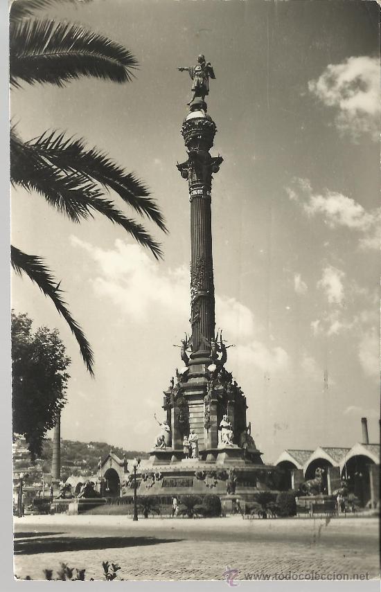 Postales: BARCELONA MONUMENTO A COLON CIRCULADA - Foto 1