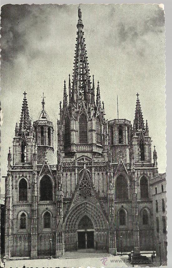 Postales: BARCELONA CATEDRAL ESCRITA - Foto 1