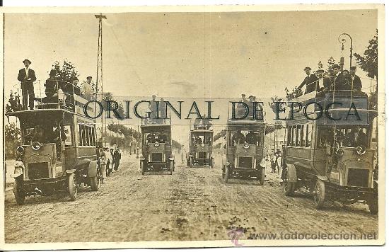 Postkarten: (PS-25320)POSTAL FOTOGRAFICA DE VILANOVA I GELTRU-ONNIBUSOS DE LA CATALANA GRAN VIA AGOSTO 1906