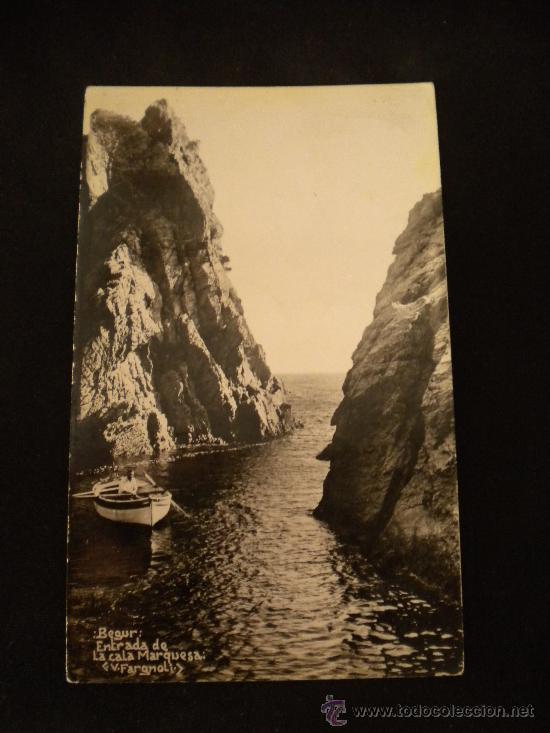 Postales: Postal de begur entrada de la cala marquesa. - Foto 1