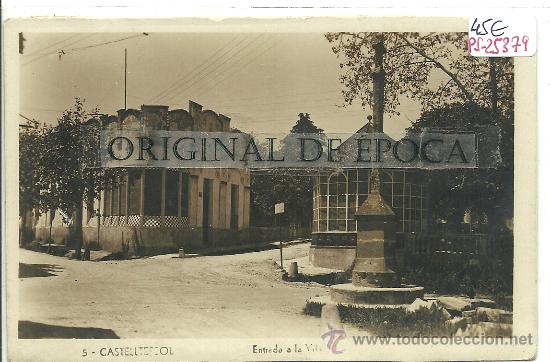 Postcards: (PS-25379)POSTAL FOTOGRAFICA DE CASTELLTERSOL-ENTRADA A LA VILA