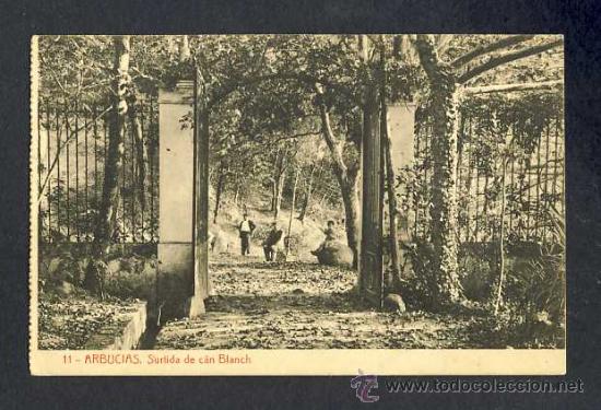 Postales: Postal d ARBUCIES: Sortida de Can Blanch (Thomas num.11) - Foto 1