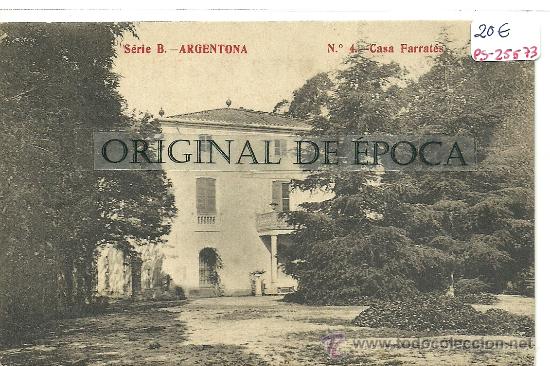 Postcards: (PS-25573)POSTAL DE ARGENTONA-CASA FARRATES