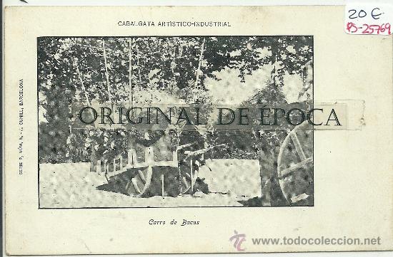 Postkarten: (PS-25769)POSTAL DE BARCELONA-CABALGATA ARTISTICO INDUSTRIAL.CARRO DE BACUS