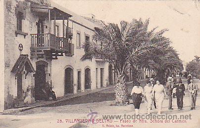 Postkarten: POSTAL VILANOVA Y LA GELTRU PASEO NTRA. SRA. DEL CARMEN