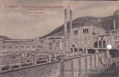 Cartoline: POSTAL VALLCARCA FABRICA FRADERA Y BUTSEMS VISTA PARCIAL