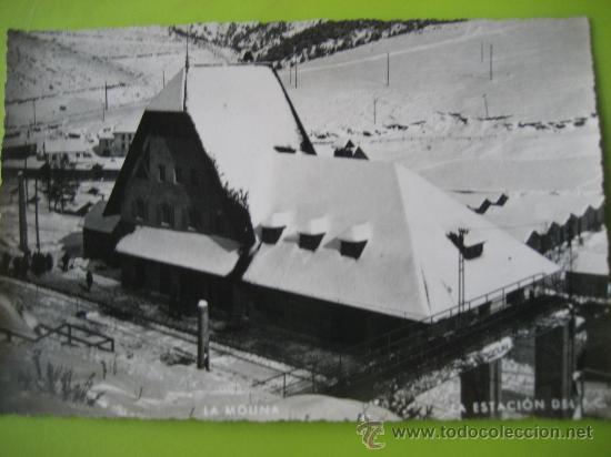 Postales: La Molina. Pirineo Catalan. Estaci&oacute;n del ferrocarril. F. Fanzio. Postal sin circular. Beristain.