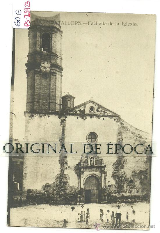 Postcards: (PS-25923)POSTAL FOTOGRAFICA DE GRATALLOPS-FACHADA DE LA IGLESIA