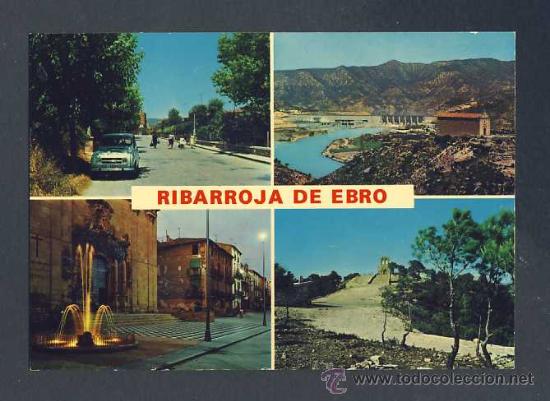 Postales: Postal de RIBA-ROJA D' EBRE: 4 vistes (Ed.Raymond num.1)