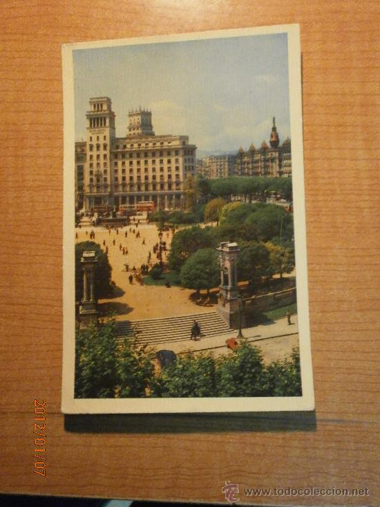 Postcards: POSTAL BARCELONA.PLAZA DE CATALU&Ntilde;A. HELIOTIPIA ARTISTICA ESPA&Ntilde;OLA SIN CIRCULAR