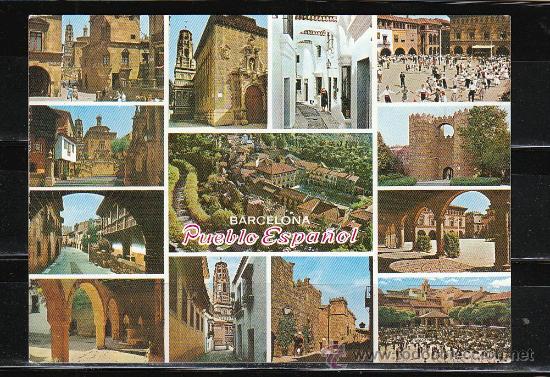 Postales: BARCELONA. PUEBLO ESPA&Ntilde;OL - Foto 1