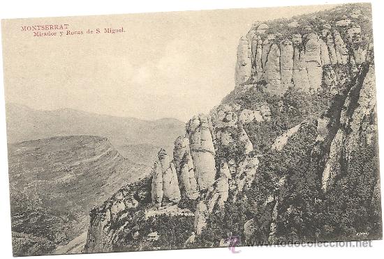 Postales: MONTSERRAT, MIRADOR Y ROCAS DE SAN MIGUEL, L. ROCA.