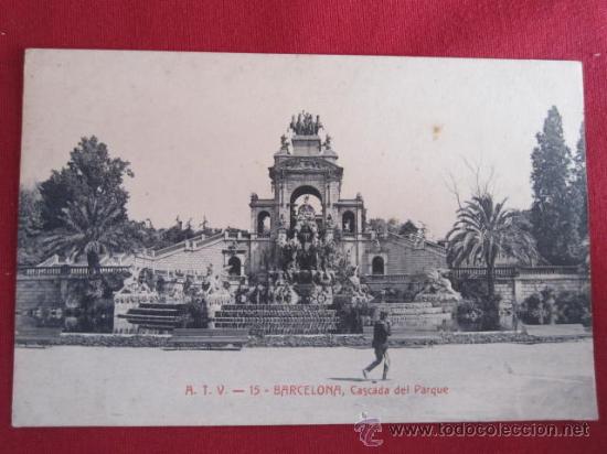Postales: BARCELONA - CASCADA DEL PARQUE - Foto 1
