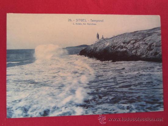 Postales: SITGES - TEMPORAL - Foto 1