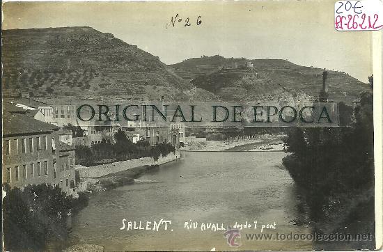 Postcards: (PS-26212)POSTAL FOTOGRAFICA DE SALLENT-RIU AVALL DESDE L&acute;PONT