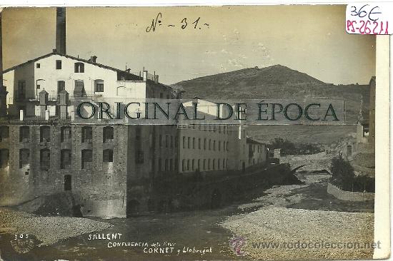 Postcards: (PS-26211)POSTAL FOTOGRAFICA DE SALLENT-CONFLUENCIA DELS RIUS CORNET Y LLOBREGAT
