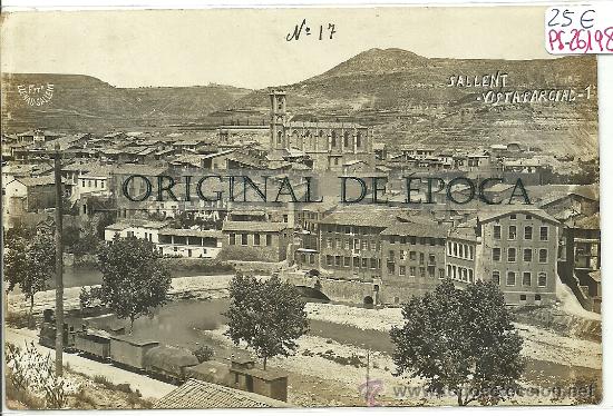 Postcards: (PS-26198)POSTAL FOTOGRAFICA DE SALLENT-VISTA PARCIAL Y FERROCARRIL