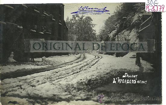 Postcards: (PS-26179)POSTAL FOTOGRAFICA DE SALLENT-L&acute;APEADERO DEL FERROCARRIL NEVAT