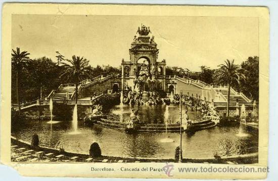 Postales: POSTAL BARCELONA CASCADA DEL PARQUE - Foto 1