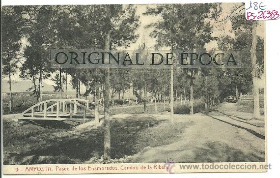 Postales: (PS-26353)POSTAL DE AMPOSTA-PASEO DE LOS ENAMORADOS.CAMINO DE LA RIBERA