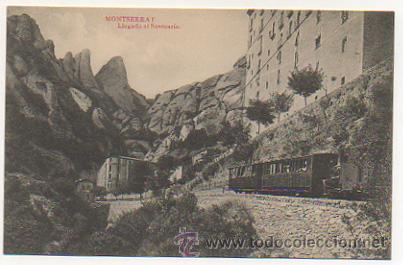 Cartes Postales: MONTSERRAT. LLEGADA AL SANTUARIO.  (L. ROCA. SERIE 1&ordf;. N&ordm;4).