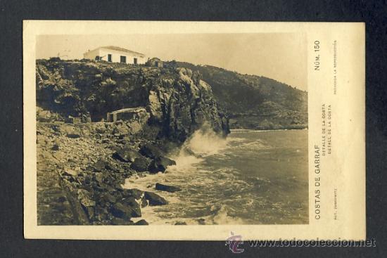 Postales: Postal de les COSTES DEL GARRAF: Detall de la costa (Zerkowitz num.150)