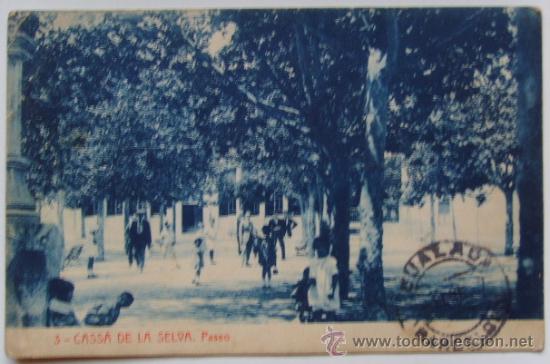 Postales: CASSA DE LA SELVA Paseo a&ntilde;os 20-30