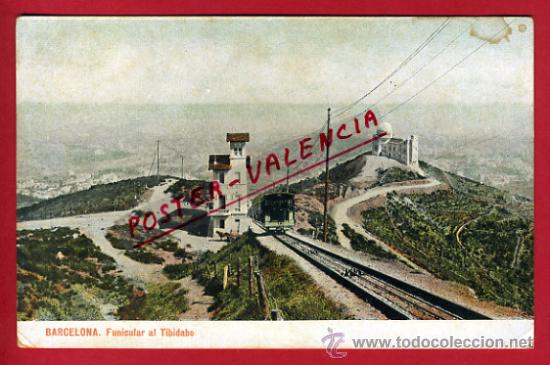 Postales: POSTAL, BARCELONA, FUNICULAR AL TIBIDABO,   P67366 - Foto 1