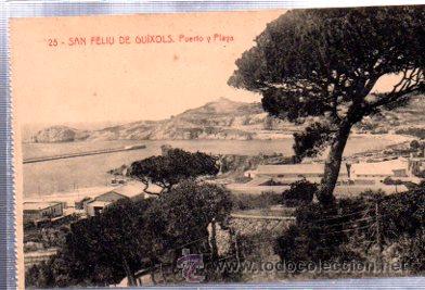 Postais: TARJETA POSTAL DE SAN FELIU DE GUIXOLS - PUERTO Y PLAYA. FOTOTIPIA THOMAS 25