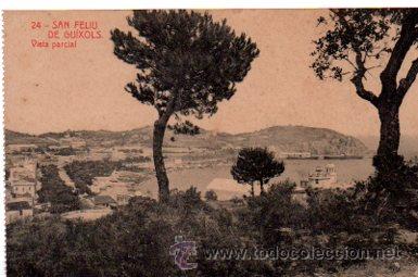 Postais: TARJETA POSTAL DE SAN FELIU DE GUIXOLS - VISTA PARCIAL. FOTOTIPIA THOMAS 24