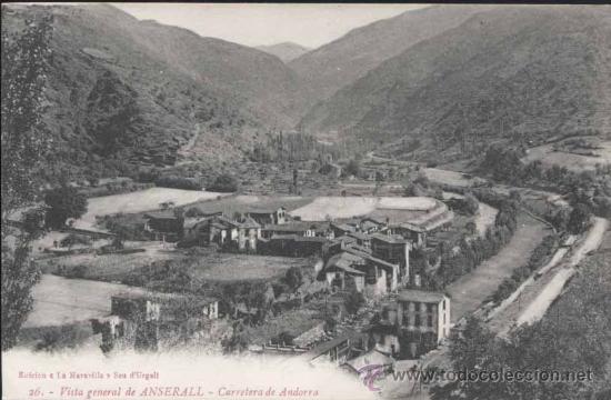 Postkarten: VISTA GENERAL DE ANSERALL.- CARRETERA DE ANDORRA