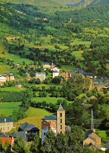Postales: PIRINEOS CENTRALES VALLE DE BOH&Iacute; CAMPANARIOS ROM&Aacute;NICOS EDICINES CYP ESCRITA CIRCULADA SELLO