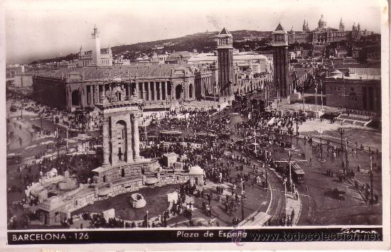 Postales: BARCELONA - PLAZA DE ESPA&Ntilde;A - Foto 1