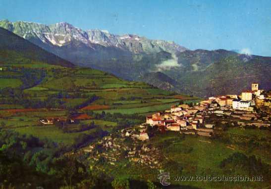 Postais: MONTELLA DEL CAD&Iacute; 2305 L&Eacute;RIDA VISTA GENERAL CON CAD&Iacute; AL FONDO ESCRITA SIN CIRCULAR