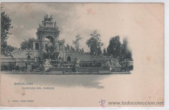 Postales: Barcelona. Cascada de Parque. Hauser y Menet. - Foto 1