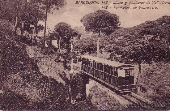 Postales: BARCELONA - LINEA DEL FUNICULAR DE VALLVIDRERA - Foto 1