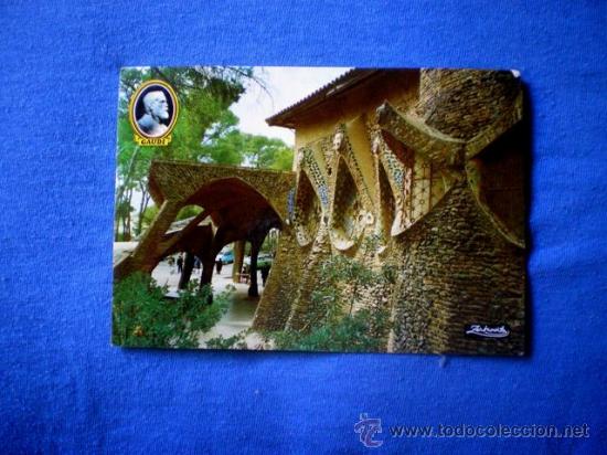 Postales: POSTAL SANTA COLOMA DE CERVELLO COLONIA GUELL IGLESIA DETALLE NO CIRCULADA