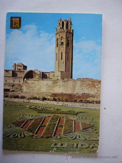 Postales: LERIDA. N&ordm; 330941.  ESCUDO DE ORO. ESCRITA Y CIRCULADA
