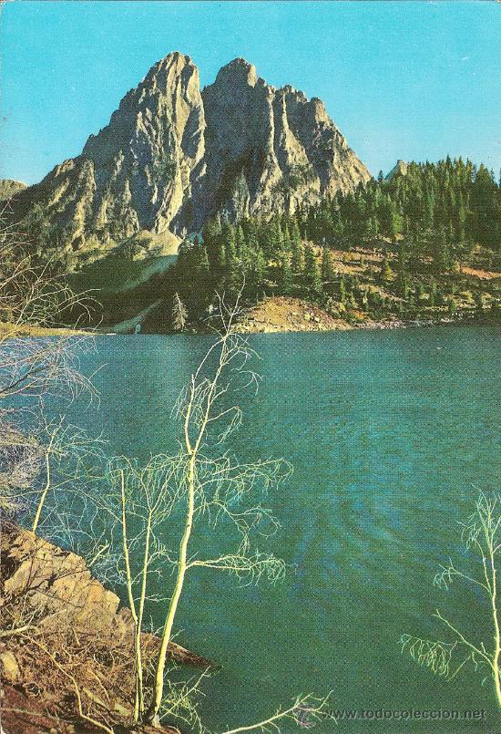Postales: EL PALLARS - VALLE DE ESPOT - LAGO SAN MAURICIO Y ELS ENCANTATS - ESCRITA