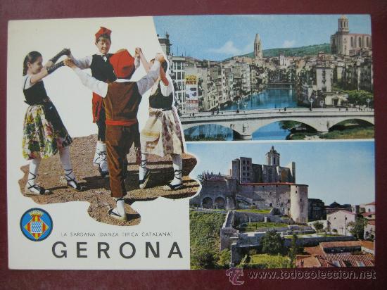 Postales: GERONA, LA SARDANA - Foto 1