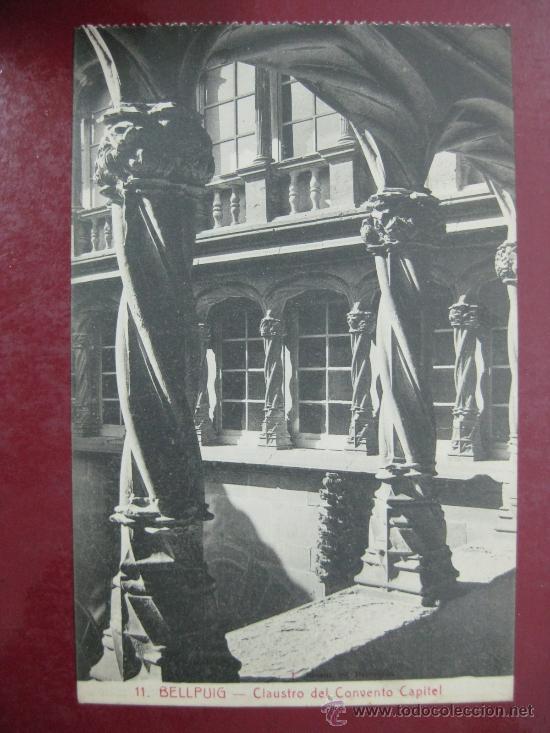 Postales: BELLPUIG - CLAUSTRO DEL CONVENTO CAPITEL - Foto 1