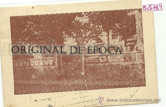 Postcards: (PS-26789)POSTAL DE ARGENTONA-RESTAURANT SOLE