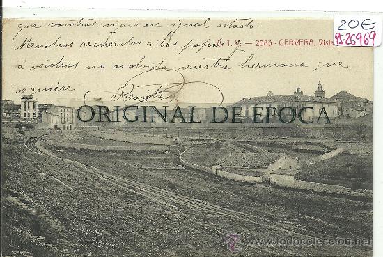 Postcards: (PS-26969)POSTAL DE CERVERA-VISTA PARCIAL
