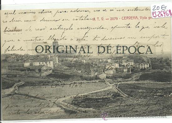 Postkarten: (PS-26968)POSTAL DE CERVERA-VISTA GENERAL