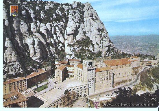 Postales: POSTAL DE MONTSERRAT, CIRCULADA CON SELLO - Foto 1